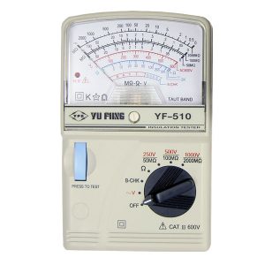 泰瑪斯YF-510指針式高阻計|YF510指針絕緣電阻計